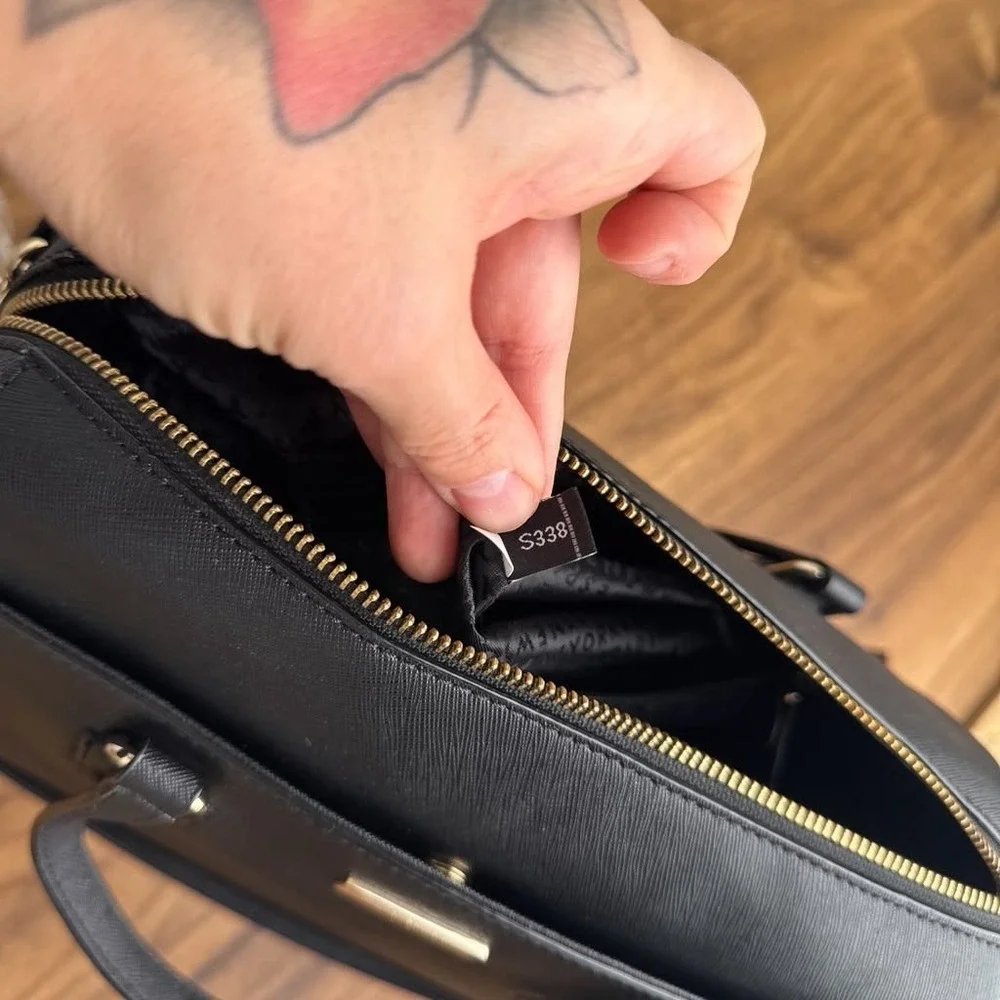 Kate Spade Laurel Way Lanae Satchel Black Saffiano Leather